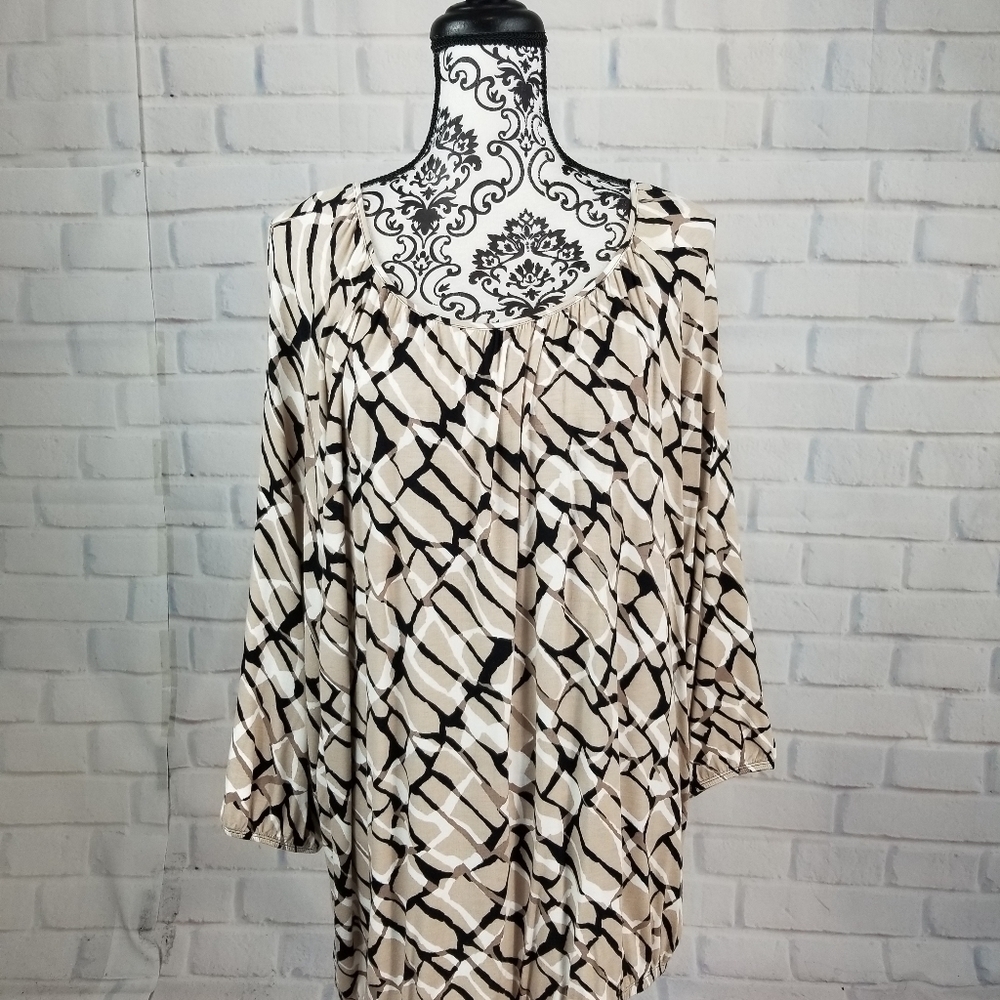 Dana Buchman sz xl stretch knit long sleeve top